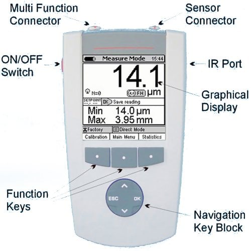 ElektroPhysik FH Series MiniTest 7200 and 7400 FH Magnetic Wall Thickness Gauge