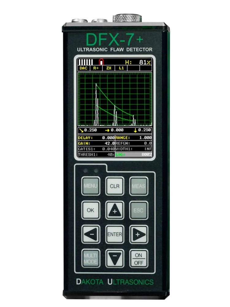 Dakota Ultrasonics FX71-DL (formerly DFX-7+) Flaw Detector Kit, Z-221-0003 / Z-221-0005, Transducers Sold Separately