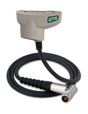 DeFelsko UTGP3-G PosiTector UTG P3 Advanced Ultrasonic Thickness Gage With PRBUTGP-C Precision Cabled Probe Type 15 MHz Single Element Delay Line, Range: 0.008" to 0.475"