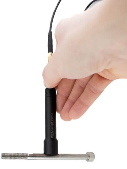F-000-7000 Spring-loaded V-Block holder for use with pencil style transducers for TI-PVX / PVX