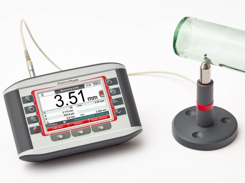 ElektroPhysik 80-190-0000 MiniTest-FH Magnetic Wall Thickness Gauge for Plastics, Glass, Titanium, and more