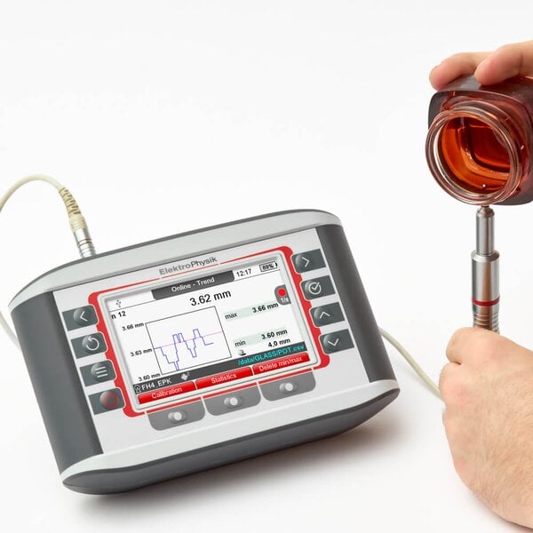 ElektroPhysik 80-190-0000 MiniTest-FH Magnetic Wall Thickness Gauge for Plastics, Glass, Titanium, and more