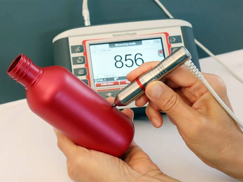 ElektroPhysik 80-190-0000 MiniTest-FH Magnetic Wall Thickness Gauge for Plastics, Glass, Titanium, and more