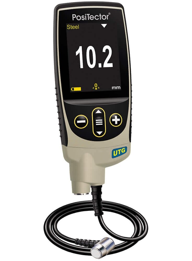 DeFelsko KITUT1 PosiTector Standard Ultrasonic Inspection Kit with Standard Gauge Body, Corrosion Probe PRBUTGC, Multiple-Echo Probe PRBUTGM, Certified Step Block STDB1 Inch