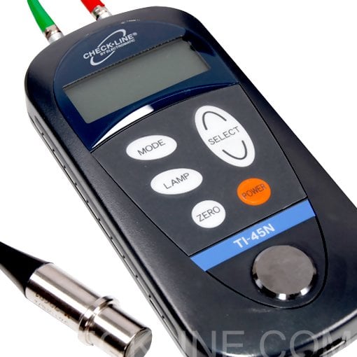 Checkline TI-45NA Ultrasonic Wall Thickness Gauge kit with 5mhz, 10mm Probe