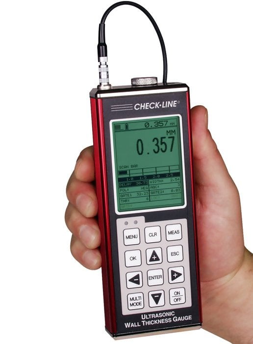 Checkline TI-PVX  Precision Ultrasonic A-scan Thickness Gauge with 10MHz Pencil Probe