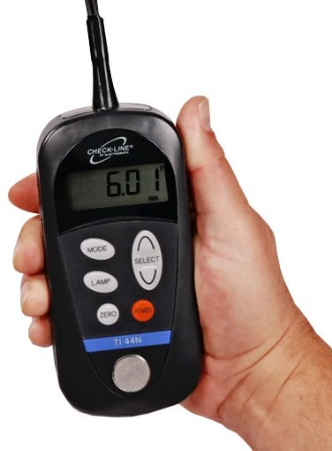 Checkline TI-44NA Ultrasonic Wall Thickness Gauge Kit with Integrated 5mhz, 10mm Probe