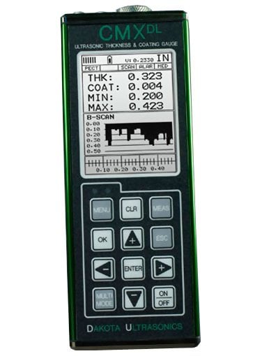 Dakota Ultrasonics CMXDL Data-Logging Ultrasonic Coating and Wall Thickness Gauge Z-171-0003