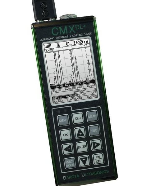 Dakota Ultrasonics CMXDLP Data-Logging Ultrasonic Coating and Wall Thickness Gauge Z-187-0003 Dakota Ultrasonics CMXDLP Data-Logging Ultrasonic Coating and Wall Thickness Gauge Z-187-0003