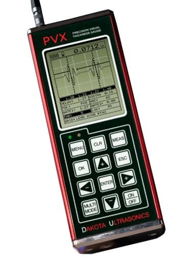 Dakota Ultrasonics PVX Precision Ultrasonic A-scan Thickness Gauge Z-157-0004 includes 10MHz Pencil Probe