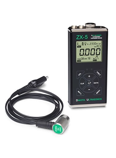 Dakota Ultrasonics ZX-5DL Data Logging Wall Thickness Gauge Z-304-0001 with USB Output Dakota Ultrasonics ZX-5DL Data Logging Wall Thickness Gauge Z-304-0001 with USB Output