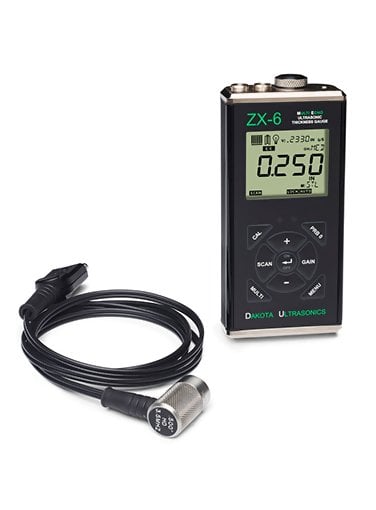 Dakota Ultrasonics ZX-6 Thru-Paint Ultrasonic Wall Thickness Gauge Z-305-0001 Dakota Ultrasonics ZX-6 Thru-Paint Ultrasonic Wall Thickness Gauge Z-305-0001