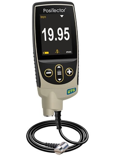 DeFelsko UTGCLF1-G PosiTector UTG CLF1 Standard Ultrasonic Thickness Gage with Low Frequency Probe