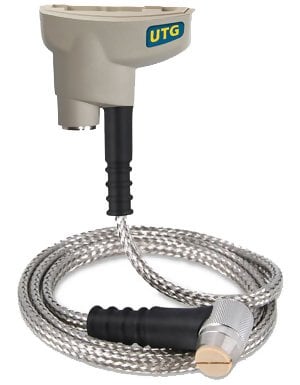 DeFelsko UTGCX3-G Positector UTG CX3 Advanced Ultrasonic Thickness Gage With PRBUTGCX-C Xtreme Corrosion Cabled Probe Type 5 MHz Dual Element, Range: 0.040" - 5.000"