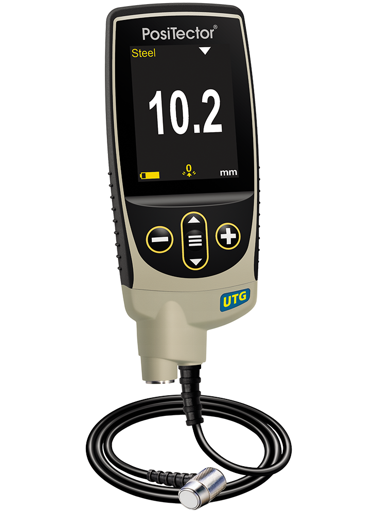 DeFelsko UTGM3-G PosiTector UTG M3 Advanced Ultrasonic Thickness Gage With PRBUTGM-C Multiple Echo Cabled Probe Type 5 MHz Contact, Range: 0.100" to 5.000"