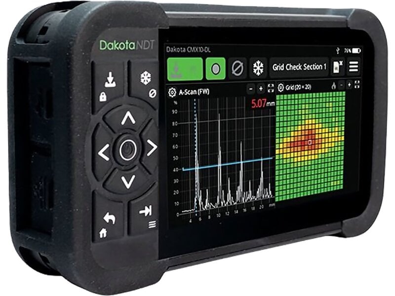 Dakota CMX10-DL Dakota CMX10-DL Full Wave Capture Ultrasonic Thickness Gauge (Probes Sold Separately)