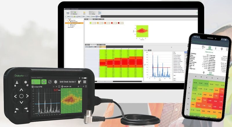 Dakota CMX10-DL Dakota CMX10-DL Full Wave Capture Ultrasonic Thickness Gauge (Probes Sold Separately)