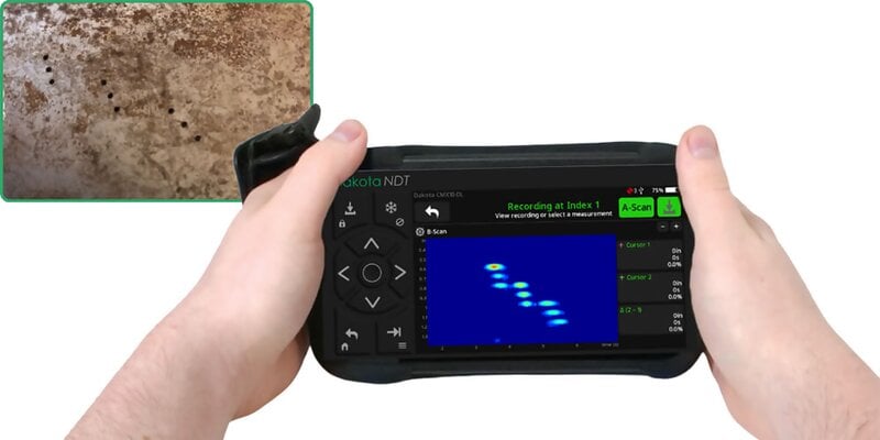 Dakota CMX10-DL Dakota CMX10-DL Full Wave Capture Ultrasonic Thickness Gauge (Probes Sold Separately)