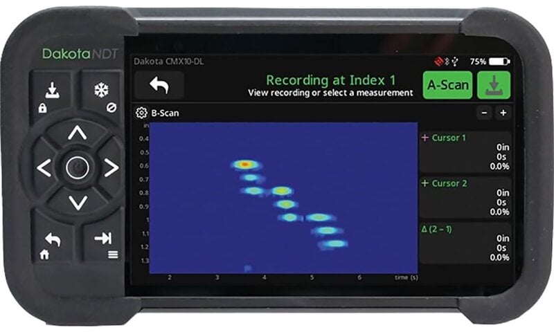 Dakota CMX10-DL Dakota CMX10-DL Full Wave Capture Ultrasonic Thickness Gauge (Probes Sold Separately)
