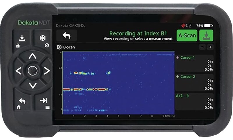 Dakota CMX10-DL Dakota CMX10-DL Full Wave Capture Ultrasonic Thickness Gauge (Probes Sold Separately)