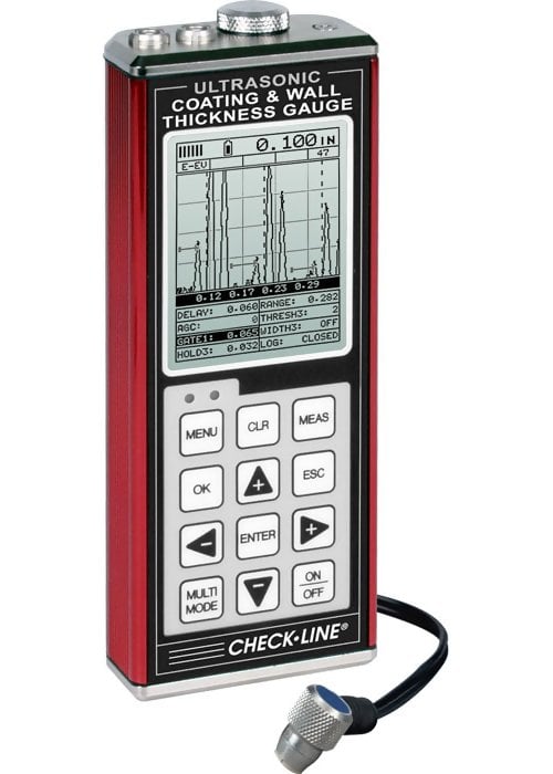 Checkline TI-CMXDLP Data-Logging Ultrasonic Coating and Wall Thickness Gauge